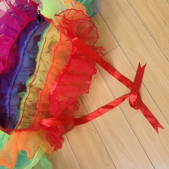 Halloween costume Rainbow Half tutu skirt - Picture 5 of 7
